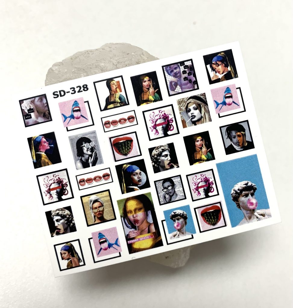 Sticker blanco David SD328